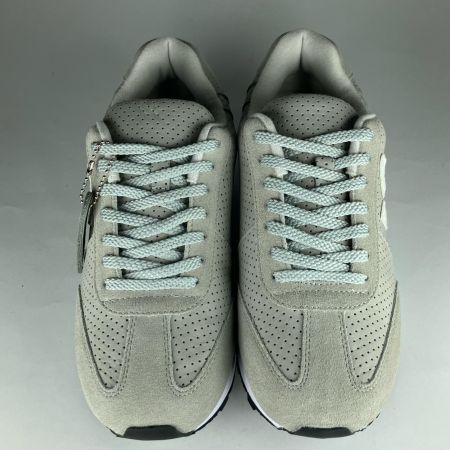  via SANGACIO にゅーず ローカットスエードスニーカー 26cm ライトグレー