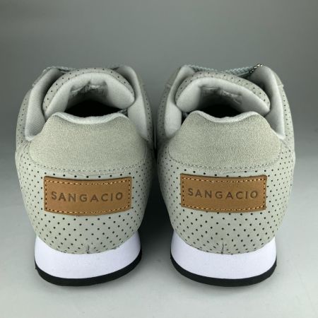  via SANGACIO にゅーず ローカットスエードスニーカー 26cm ライトグレー