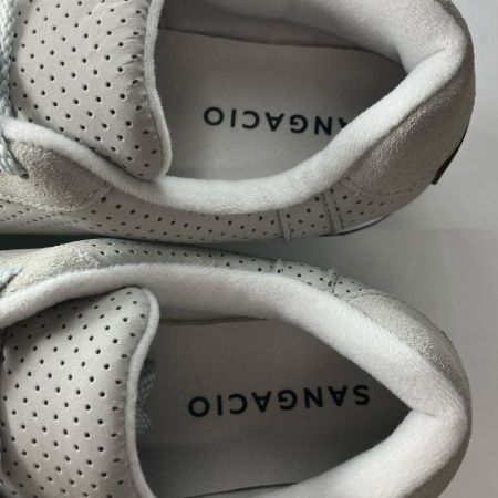  via SANGACIO にゅーず ローカットスエードスニーカー 26cm ライトグレー