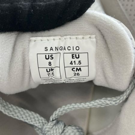  via SANGACIO にゅーず ローカットスエードスニーカー 26cm ライトグレー