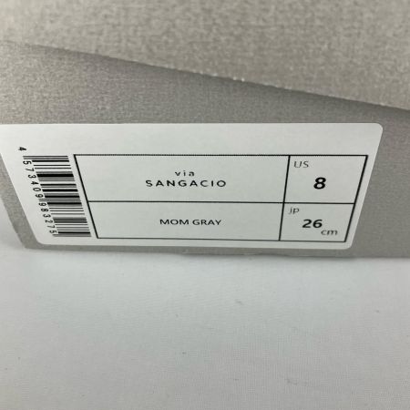  via SANGACIO にゅーず ローカットスエードスニーカー 26cm ライトグレー