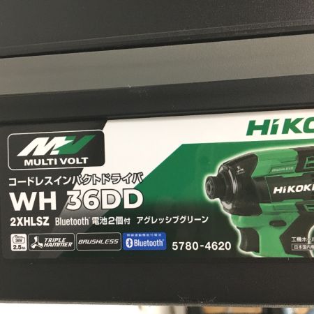  HiKOKI ハイコーキ コードレスインパクトドライバ WH36DD 2XHLSZ グリーン 36v 付属品完備