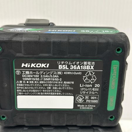 HiKOKI ハイコーキ コードレスインパクトドライバ WH36DD 2XHLSZ グリーン 36v 付属品完備