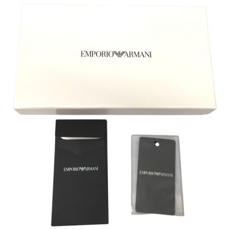  EMPORIO ARMANI エンポリオアルマーニ ラウンドファスナー財布  YEME49　YFE6J ブラック