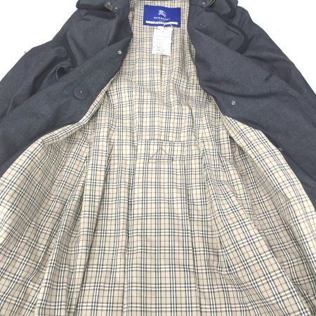  BURBERRY BLUE LABEL バーバリーブルーレーベル デニムトレンチコート チェック タグ付 38 E1A01-401-28 ネイビー