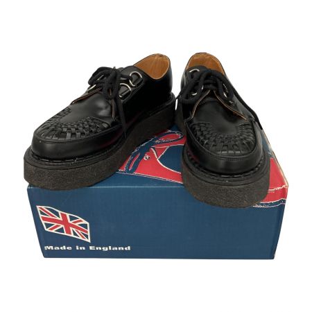  GEORGE COX ジョージコックス ラバーソール シューズ 　UK8 3588VI ブラック