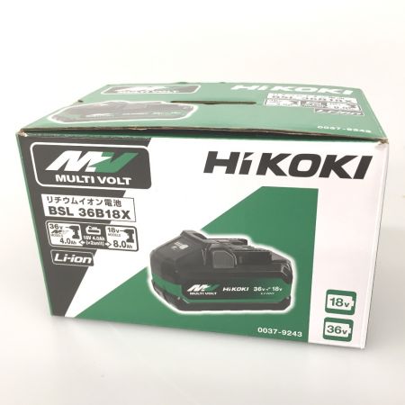  HiKOKI ハイコーキ マルチボルトバッテリー18/36ｖ 4.0ah/8.0ah BSL36B18X