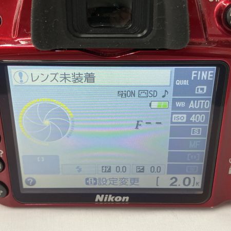  Nikon ニコン デジタル一眼レフカメラ ボディ+バッテリー+充電器 D3200
