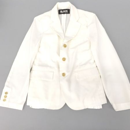 BLACK COMME des GARCONS 内側フリル ジャケット 1S-J040 AD2016 ホワイト