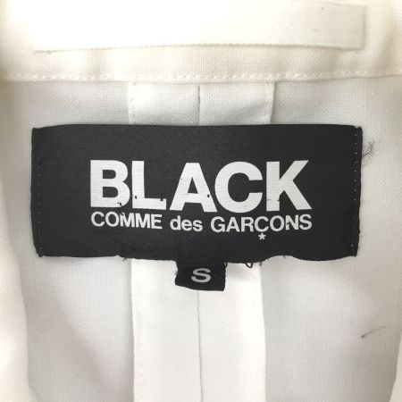  BLACK COMME des GARCONS 内側フリル ジャケット 1S-J040 AD2016 ホワイト