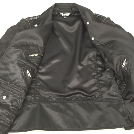  BLACK COMME des GARCONS チェッカーボードダブルライダースジャケット AD2018 1B-J002