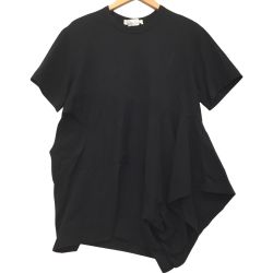 △△ COMME des GARCONS コムデギャルソン 変形Tシャツ 半袖 カットソー  GK-T014 AD2022 ブラック Bランク