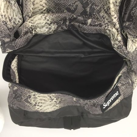  THE NORTH FACE ザノースフェイス Supreme リュック スネークスキン ライトウェイトデイパック NF0A3KVJ グレー×ブラック