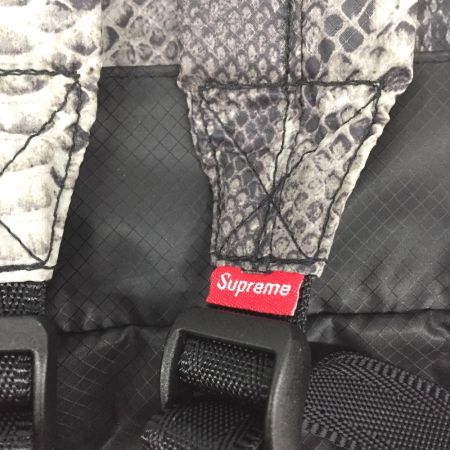  THE NORTH FACE ザノースフェイス Supreme リュック スネークスキン ライトウェイトデイパック NF0A3KVJ グレー×ブラック