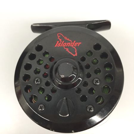  ISLANDER フライリール IR1 ブラック 淡水用 ポーチ,ライン付
