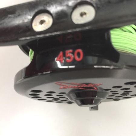  ISLANDER フライリール IR1 ブラック 淡水用 ポーチ,ライン付