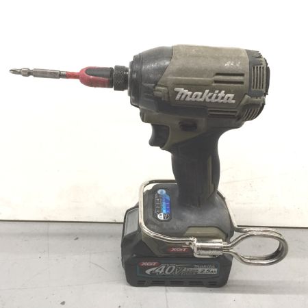  MAKITA マキタ インパクトドライバ 充電器・充電池2個付 コードレス式 40v 2.5Ah TD002G オリーブ