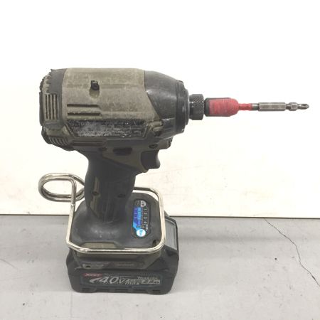  MAKITA マキタ インパクトドライバ 充電器・充電池2個付 コードレス式 40v 2.5Ah TD002G オリーブ