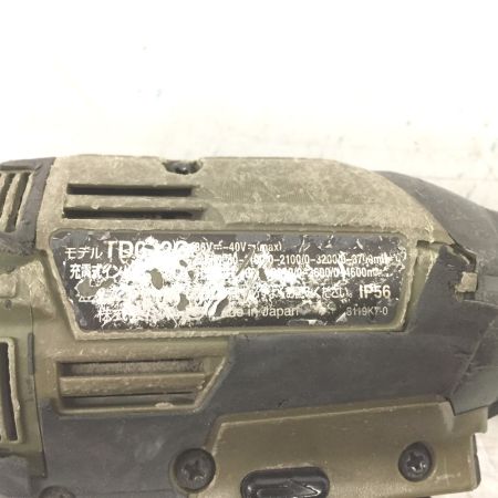  MAKITA マキタ インパクトドライバ 充電器・充電池2個付 コードレス式 40v 2.5Ah TD002G オリーブ