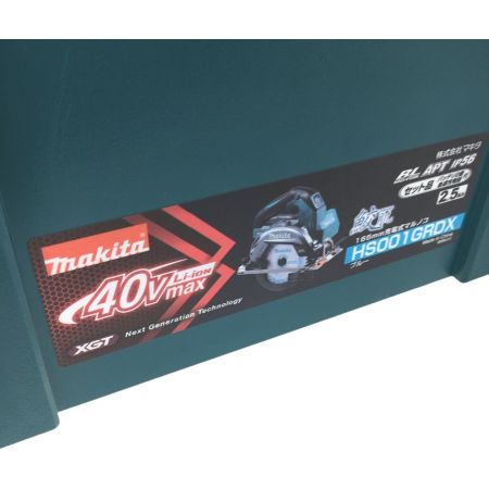 MAKITA マキタ 充電式丸ノコ HS001GRDX ブルー 165mm 40v 2.5Ah 充電器・充電池1個・ケース付