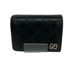 △△ GUCCI グッチ 二つ折り財布  グッチシマ GG 522869 ブラック Cランク