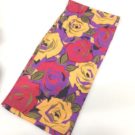  Christian Dior クリスチャンディオール プレタポルテ 薔薇柄 シルクフレアスカート タグ付 Y-TK-03