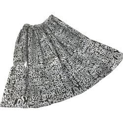 △△ COMME des GARCONS コムデギャルソン BLACK COMME des GARCONS AD2019　総柄スカート  1D-S003 Aランク