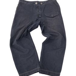 △△ COLIMBO コリンボ ロイヤルネイビー　スモックパンツ　Lサイズ　ウエストベルト紐欠品 ネイビー Bランク