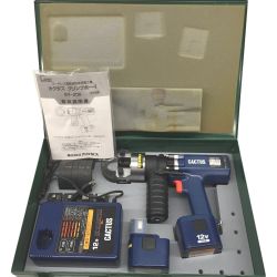 △△ カクタス CACTUS　コードレス電動油圧式圧着工具 クリンプボーイ 12v 充電器 充電池2個 コマ付 EV-200 Aランク