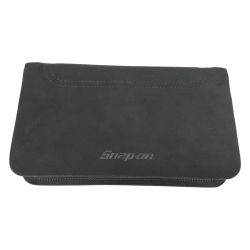 △△ Snap-on スナップオン セカンドバッグ　ウォレット　アルカンターラ ブラック Aランク