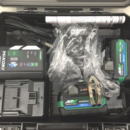  HiKOKI ハイコーキ コードレスインパクトドライバ 36V 充電器・充電池2個・ケース付 wh36dd 2xhbsz ブラック
