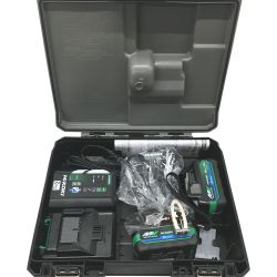 〇〇 HiKOKI ハイコーキ インパクトドライバ 36v 充電器・充電池2個・ケース付 wh36dd ブラック Sランク