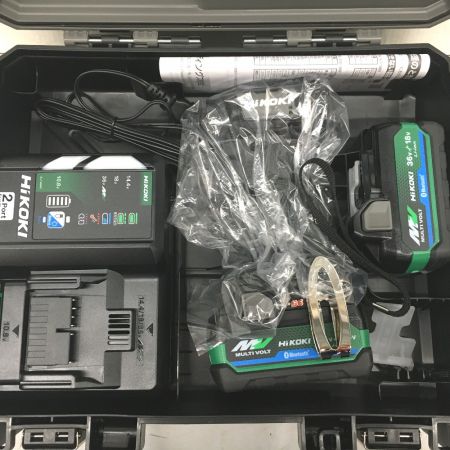  HiKOKI ハイコーキ インパクトドライバ 36v 充電器・充電池2個・ケース付 wh36dd ブラック