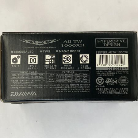  DAIWA ダイワ  ベイトリール 3STEEZ AⅡ TW 1000XH 00613386