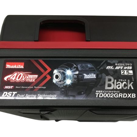  MAKITA マキタ インパクトドライバ 40vmax 充電器・充電池2個・ケース付  TD002G ブラック
