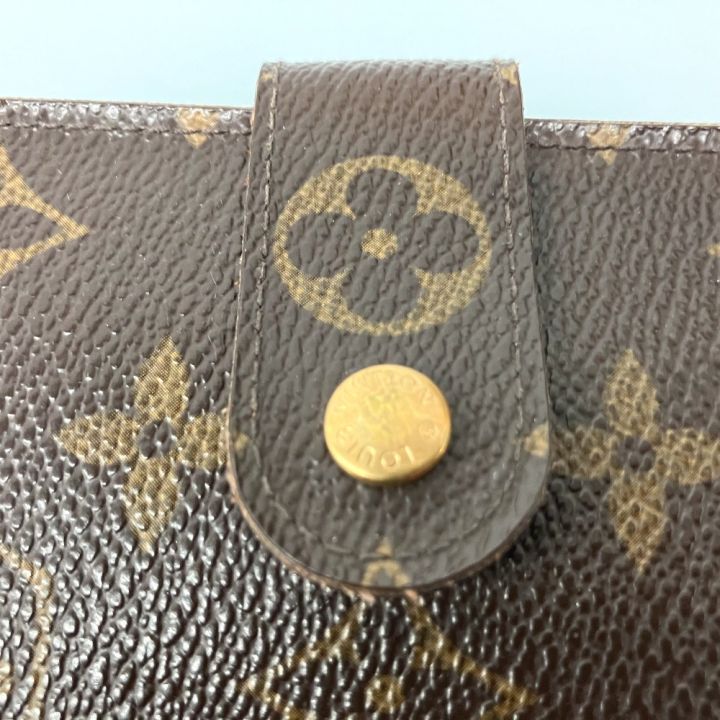 Louis Vuitton モノグラム 二つ折り財布 M61207 パスケース付 LOUIS VUITTON（ルイ・ヴィトン） 送料無料 モノグラム ポルト パピエ