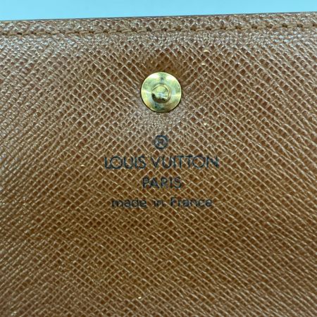 LOUIS VUITTON ルイヴィトン 財布 ポルトトレゾールエテュイパピエ モノグラム M61202