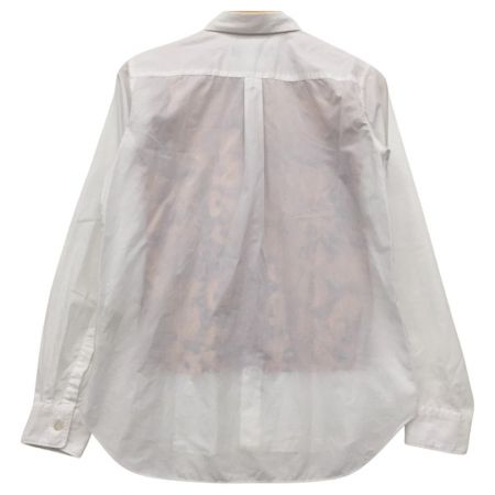  BLACK COMME des GARCONS AD2020　レオパード切り替えコットンシャツ M 1G-B014