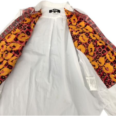  BLACK COMME des GARCONS AD2020　レオパード切り替えコットンシャツ M 1G-B014