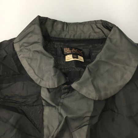  BLACK COMME des GARCONS  ラウンドカラーシアーシャツ　SIZE M 1F-B023 ブラック