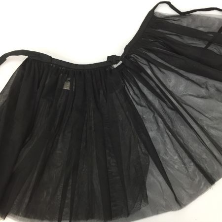  BLACK COMME des GARCONS シースルーチュールリボンラップスカート  XS 1M-S004 ブラック