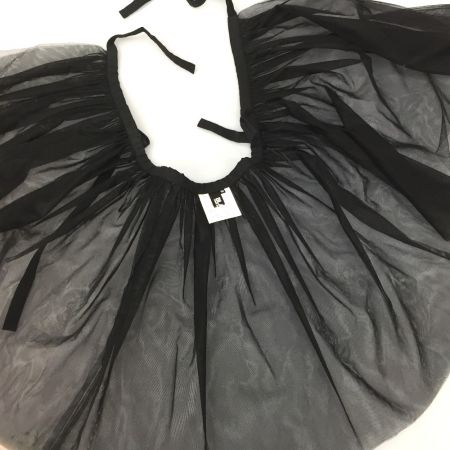  BLACK COMME des GARCONS シースルーチュールリボンラップスカート  XS 1M-S004 ブラック