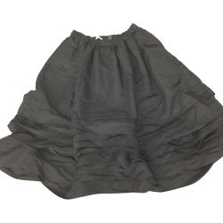 △△ BLACK COMME des GARCONS AD2016　変形横ひだボリュームスカート XS 1S-S012 ブラック Bランク