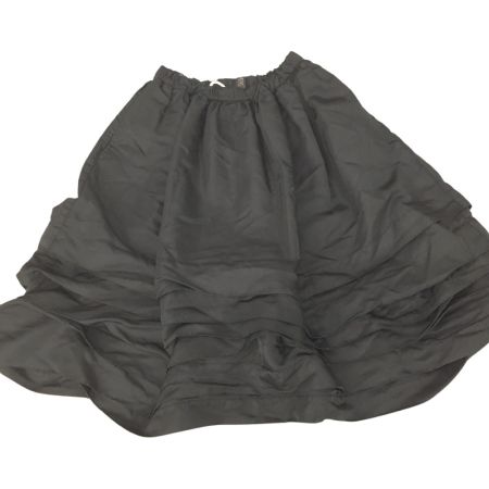 BLACK COMME des GARCONS AD2016　変形横ひだボリュームスカート XS 1S-S012 ブラック