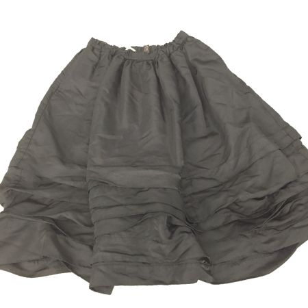  BLACK COMME des GARCONS AD2016　変形横ひだボリュームスカート XS 1S-S012 ブラック