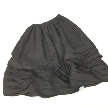  BLACK COMME des GARCONS AD2016　変形横ひだボリュームスカート XS 1S-S012 ブラック