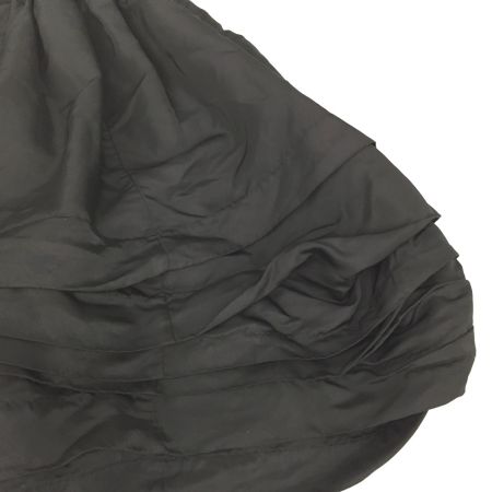  BLACK COMME des GARCONS AD2016　変形横ひだボリュームスカート XS 1S-S012 ブラック