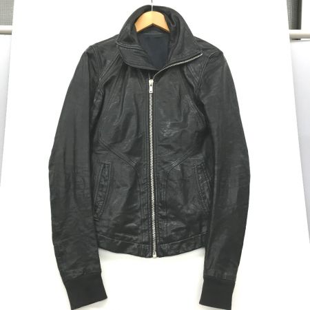  RICK OWENS リックオーウェンス リックオウエンス ラムレザージャケット XS RU2761 ブラック