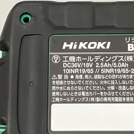  HiKOKI ハイコーキ インパクトドライバ  充電器・充電池2個・ケース付 コードレス式 36v JD412525 WH36DD ブラック
