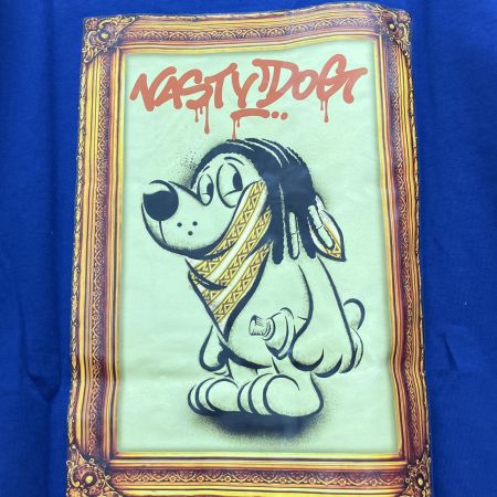  NASTYDOG Banksy Tee Lサイズ ナスティードッグ バンクシー ネイビー